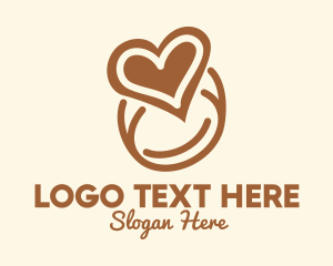 Heart - Coffee Bean Lover logo design