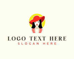 Hat - Woman Beauty Fashion logo design