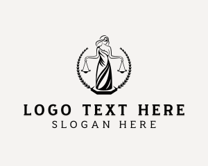 Legal - Woman Justice Law logo design