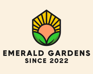 Sun Gardening House logo design