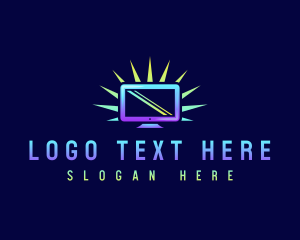 Gadget - Computer Monitor Screen logo design