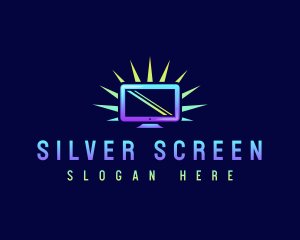 Computer Monitor Screen logo design