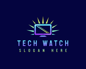 Computer Monitor Screen logo design