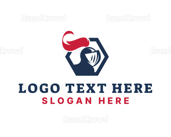 Medieval Gladiator Helmet Logo