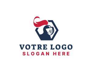 Gladiator - Medieval Gladiator Helmet logo design