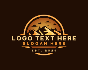 Outdoor - Mountain Climbing Adventure logo design