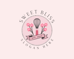 Sweet Baking Whisk logo design