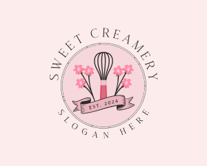 Sweet Baking Whisk logo design