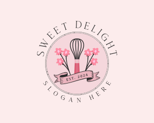 Sweet Baking Whisk logo design