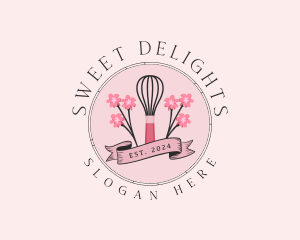 Sweet Baking Whisk logo design