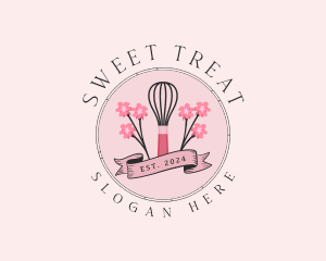 Sweet Baking Whisk logo design