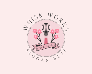 Sweet Baking Whisk logo design