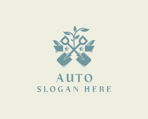 Spade Plant Gardening Logo