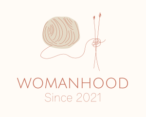 Weaver - Knitting Needle Yarn logo design