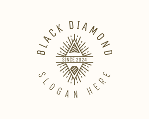 Hipster Diamond Sunrays logo design