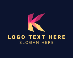 Asset Management - Media Advertising Firm Letter K logo design