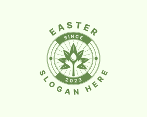 Dispensary - Hands Hemp Leaf Extract logo design