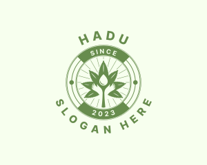 Classic - Hands Hemp Leaf Extract logo design