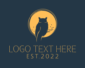Evening - Avian Night Owl logo design
