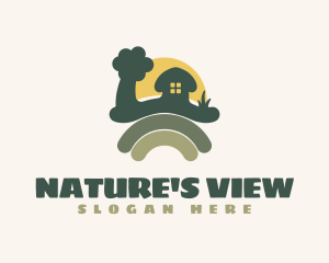 Scenic - Rural Farm Field logo design