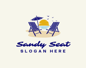 Summer Beach Chair logo design