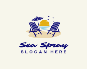 Summer Beach Chair logo design