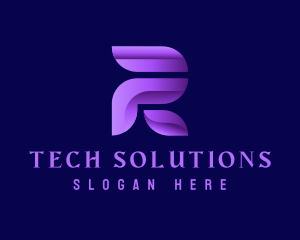 Marketing Firm - Technology Letter R logo design