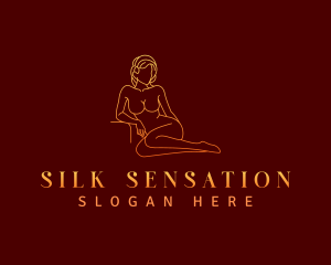 Sensual - Naked Sexy Female logo design