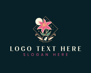 Local - Netherlands Floral Tulip logo design