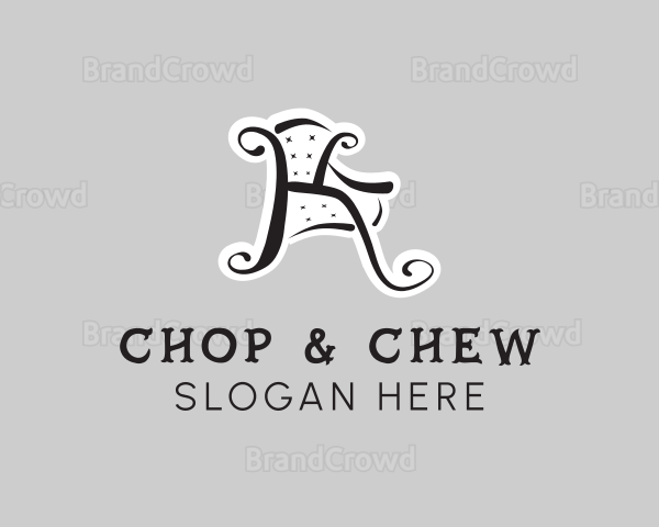 Chair Furniture Design Logo