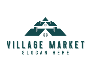 Village - Village House Roofing logo design