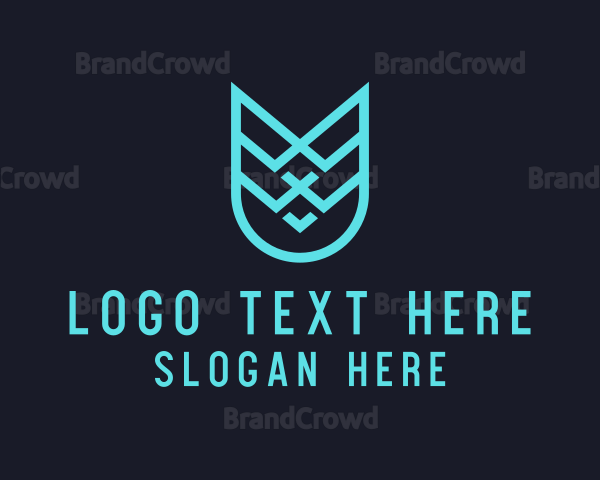Weaving Shield Crest Logo