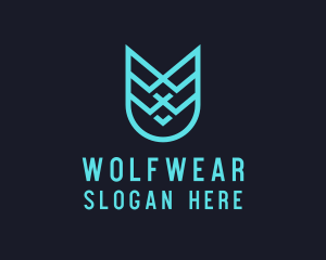 Weaving Shield Crest Logo