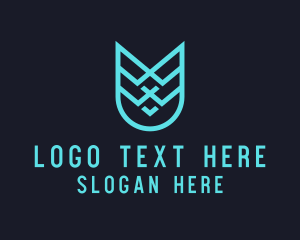 Mobile - Weaving Shield Crest logo design