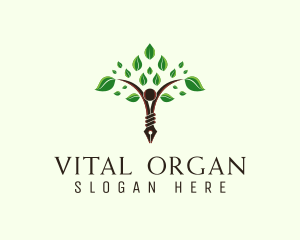 Organic Pen Writer logo design