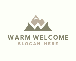 Mountain Trek Letter W logo design