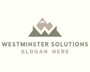 Mountain Trek Letter W logo design