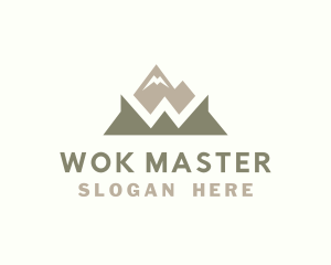 Mountain Trek Letter W logo design