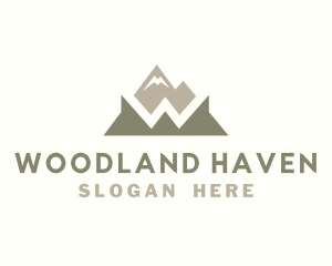 Mountain Trek Letter W logo design