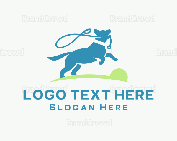 Pet Dog Leash Logo