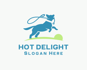 Pet Dog Leash logo design