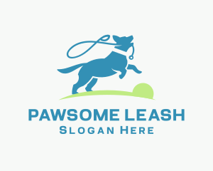 Pet Dog Leash logo design