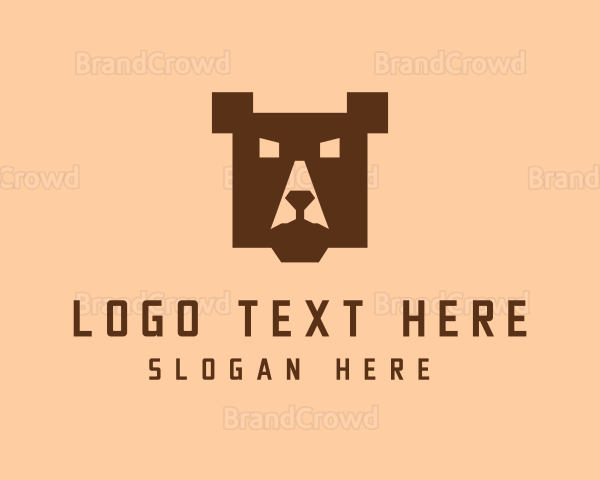 Digital Pixel Bear Logo