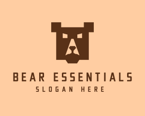 Bear - Digital Pixel Bear logo design