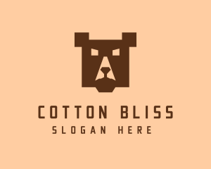 Digital Pixel Bear logo design