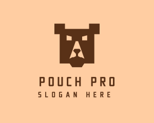 Digital Pixel Bear logo design