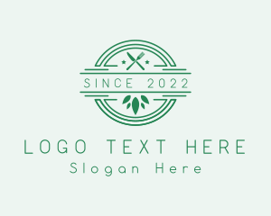 Vegan Restaurant Dining logo design