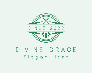 Vegan Restaurant Dining Logo