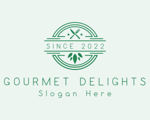 Vegan Restaurant Dining logo design