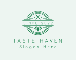 Vegan Restaurant Dining logo design